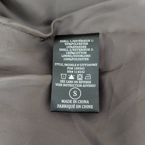 SL8 Women's Velour Adjustable Zippered Jacket  Size S  Brown - Picture 10 of 10